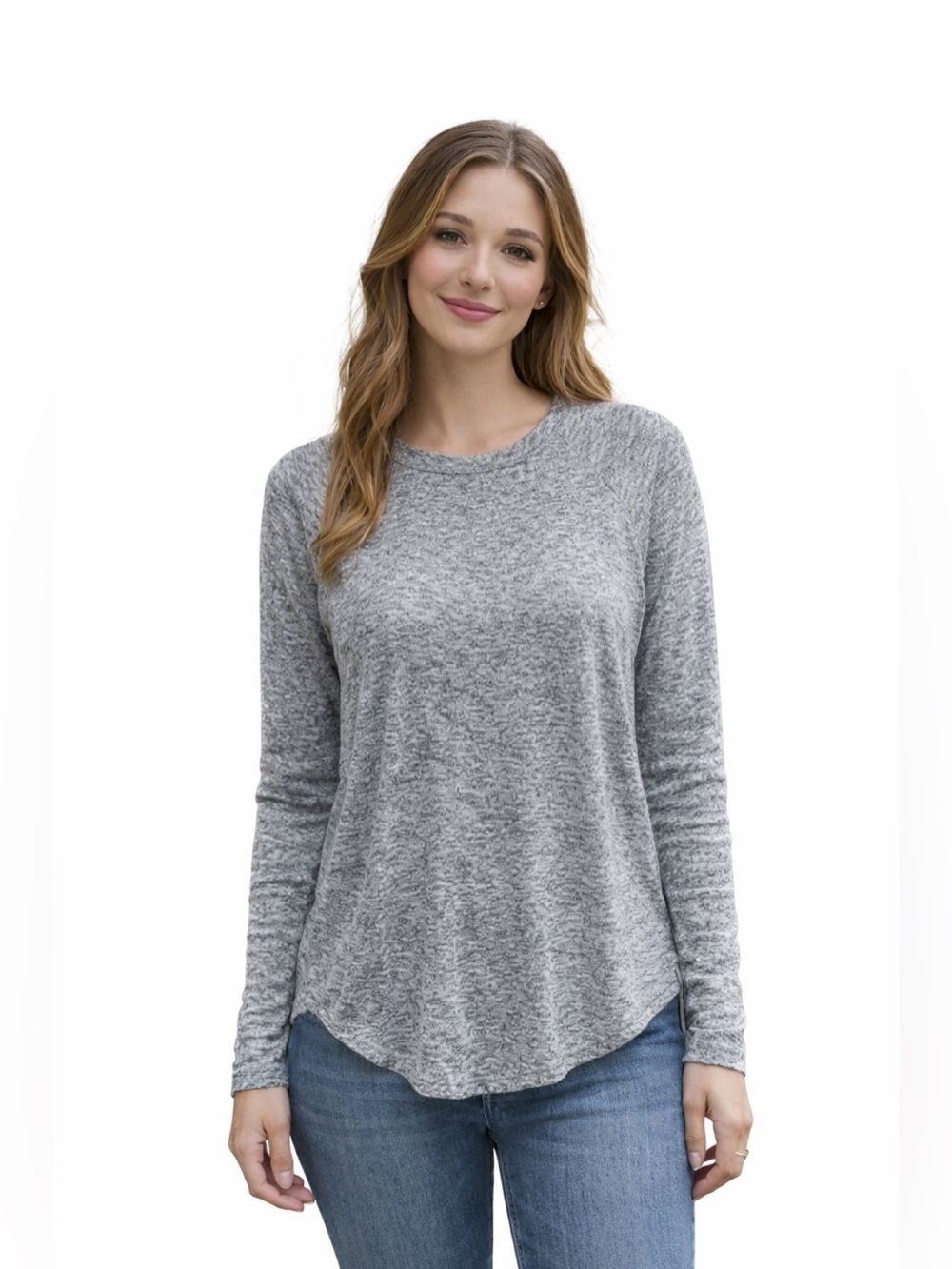 Hollister Gray Long Sleeve Tee shirt